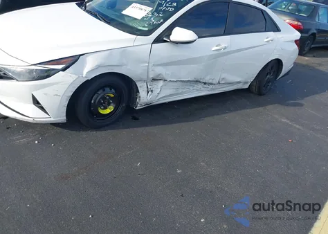 2021 Hyundai Elantra Hybrid Blue z USA, uszkodzony, nr VIN KMHLM4AJ6MU008632